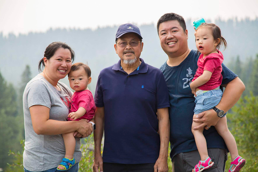 Raymond with Alexander's family